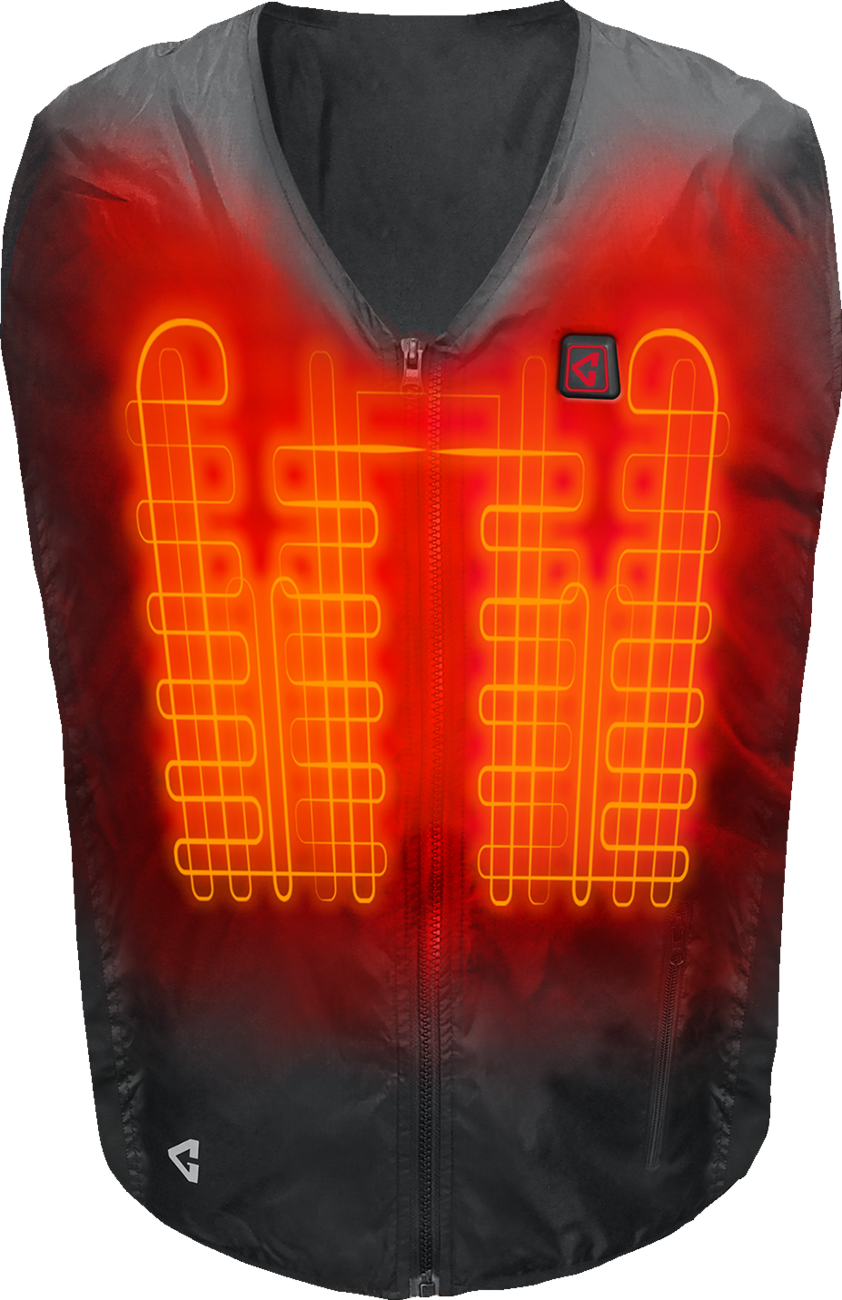 GERBING HEATED CLOTHING 7V Battery Heated Vest Liner - Black - 2XL/3XL GERVTLN7VUNIBLKXXL3X