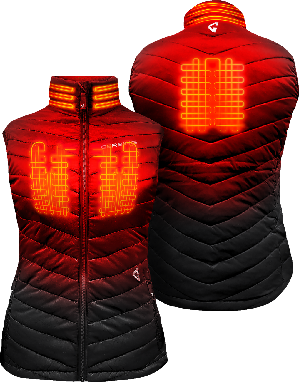 GERBING HEATED CLOTHING Women's 7V Khione Puffer Heated Vest 2.0 - Black - Medium GERKPVST7VWBM