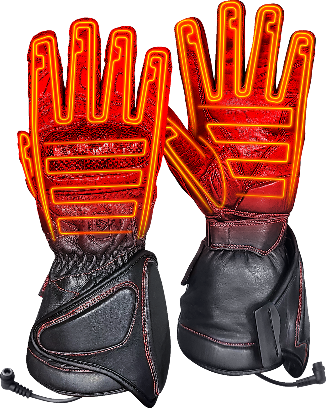 GERBING HEATED CLOTHING 12V Extreme Hard Knuckle Heated Gloves - Black - Large GEREXGL12BL
