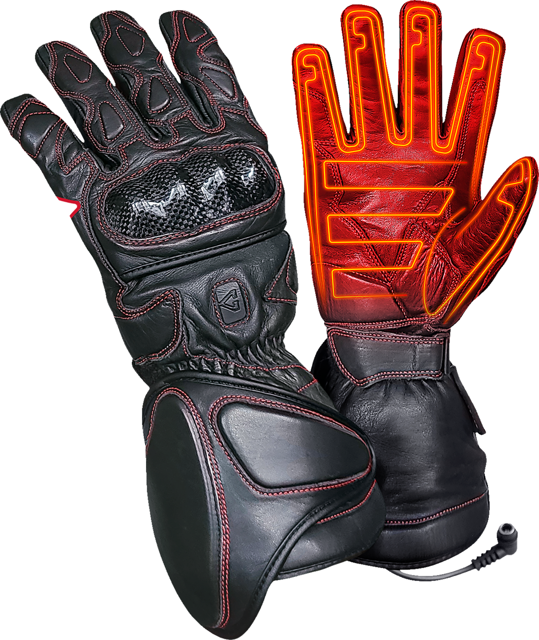 GERBING HEATED CLOTHING 12V Extreme Hard Knuckle Heated Gloves - Black - 3XL GEREXGL12B3XL