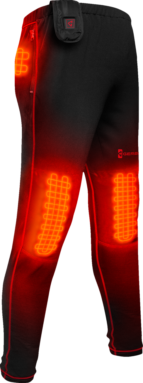 GERBING HEATED CLOTHING 7V Heated Base Layer Pants - Black - Large GERBLP7VMBL
