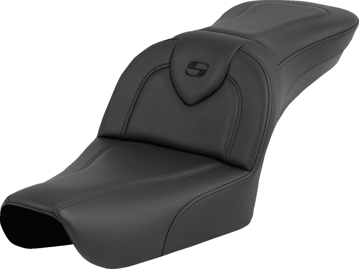 SADDLEMEN RoadSofa* - Black - without Driver Backrest - FXDWG '04-'05 804-05-187