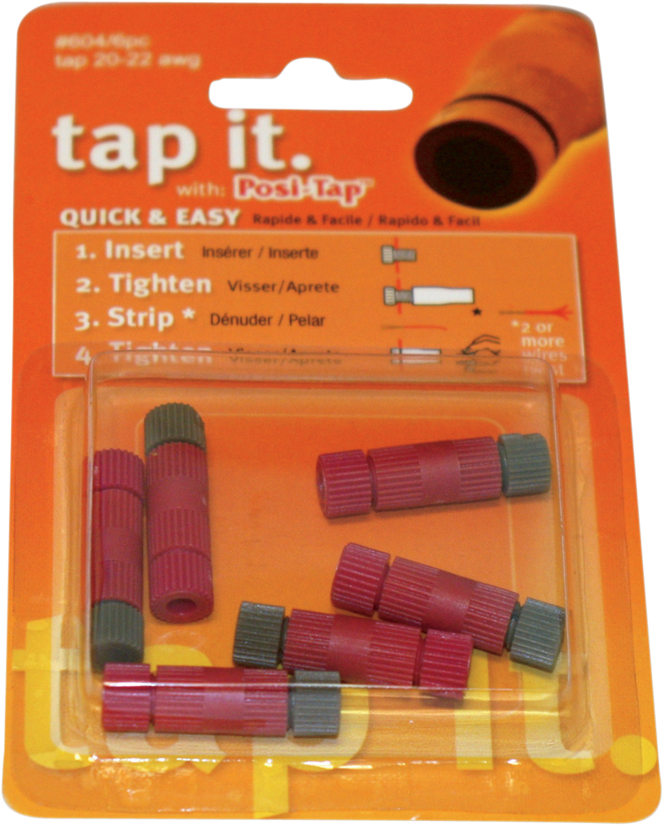 Custom Dynamics Posi-Lock Wire Connectors 20-22 Gauge - 6PK 604 - Cycle City Outdoors