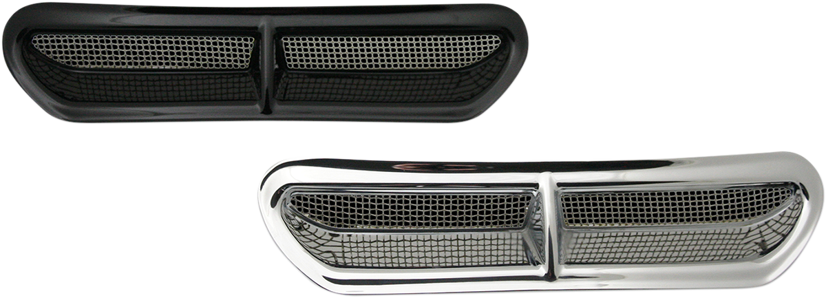 Custom Dynamics Fairing Vent Cover - Black HD-VENT-INSER-B - Cycle City Outdoors