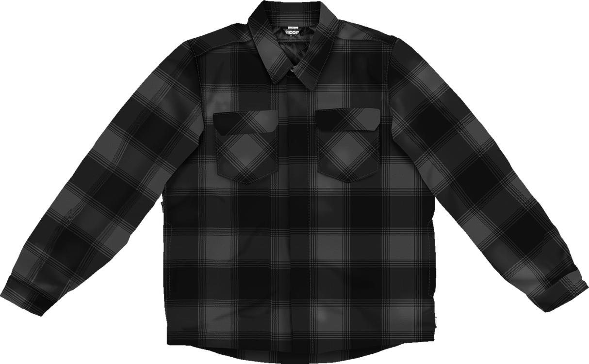 ICON Fallblock CX Flannel™ Jacket - Black - XL - Part Number 2820-6971
