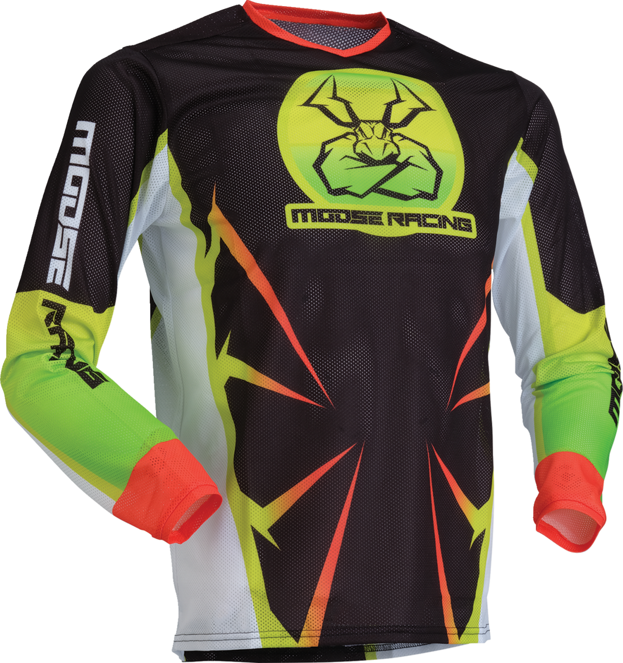 MOOSE OFFROAD Youth Agroid Mesh Jersey - Hi-Viz/Black - XL 2912-2534