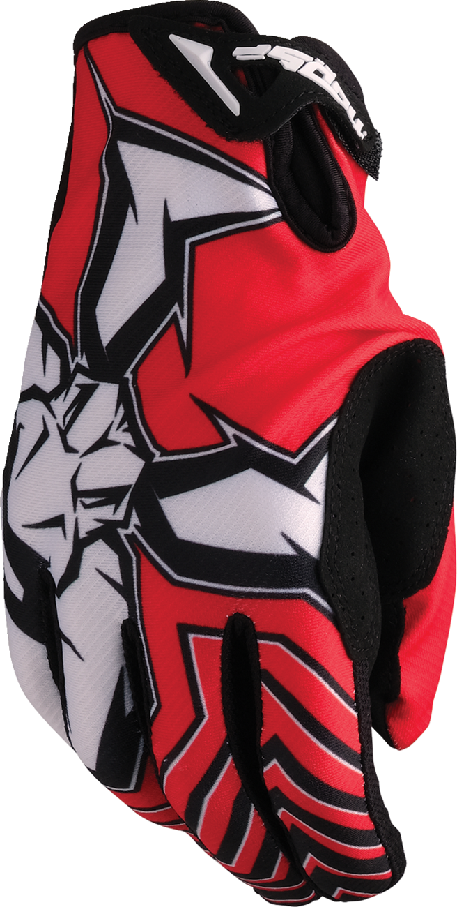 MOOSE OFFROAD Agroid* Pro Gloves - Red/Black - Large 3330-8093