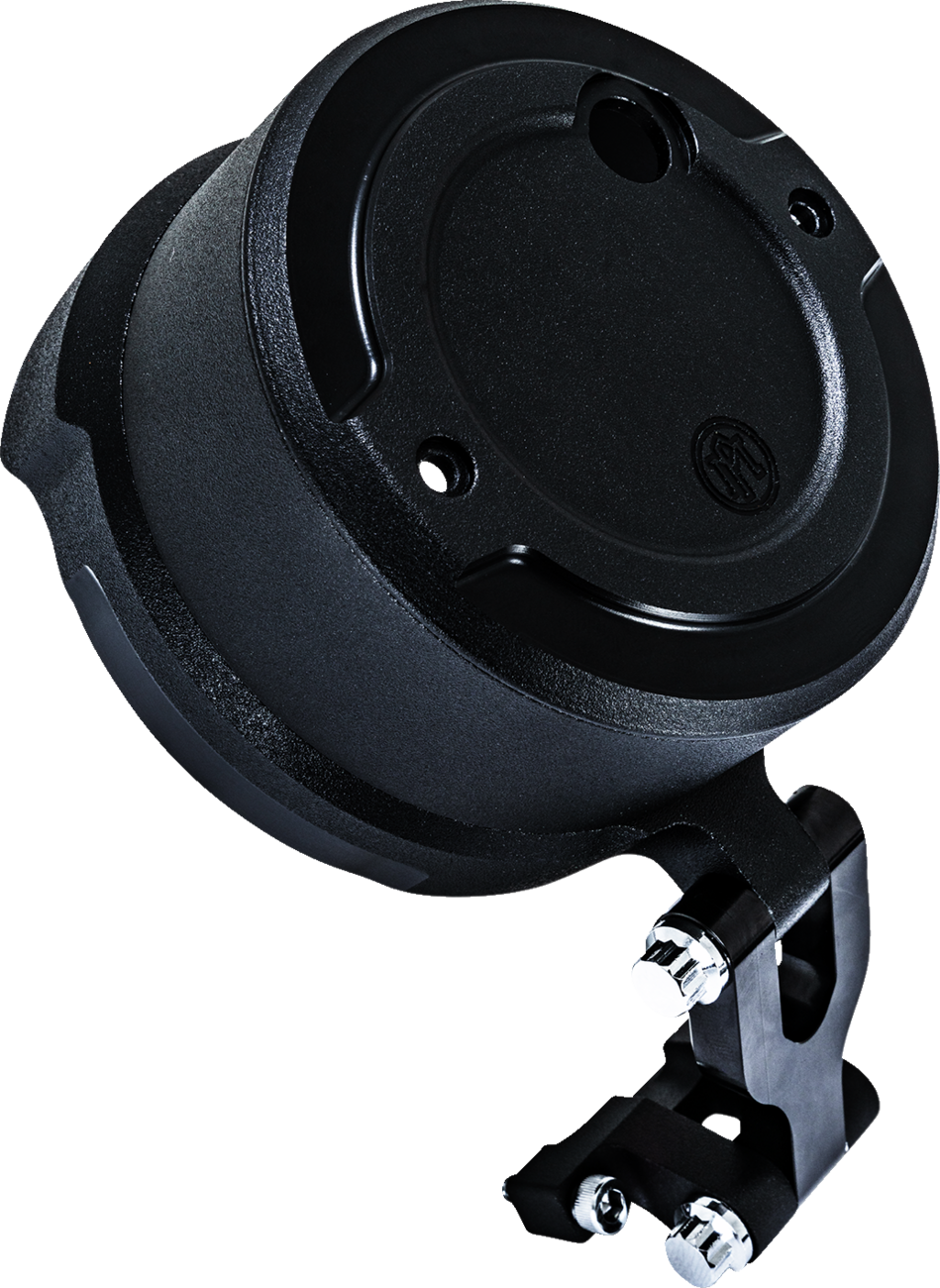 PERFORMANCE MACHINE (PM) Gauge Relocation Kit - Round - Black 0208-2192-SMB