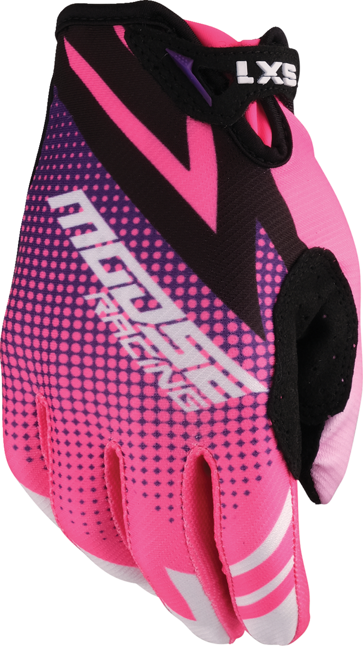 MOOSE OFFROAD Youth SX1* Gloves - Pink/Purple - Large 3332-1905