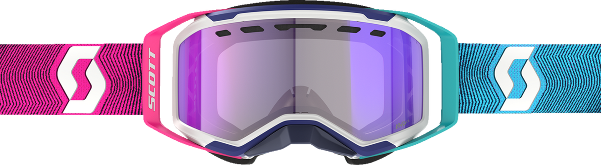 SCOTT Prospect 2.0 SMB Goggle - Stealth Blue/Radiant Pink - AMP Light Sensitive - Dual - Blue Chrome 421502-7906307