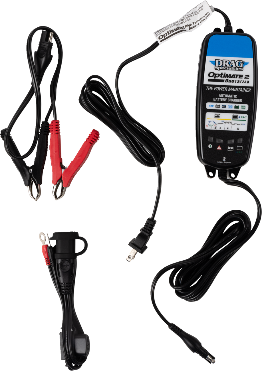 DRAG SPECIALTIES Battery Charger - Optimate 2 Duo TM-563