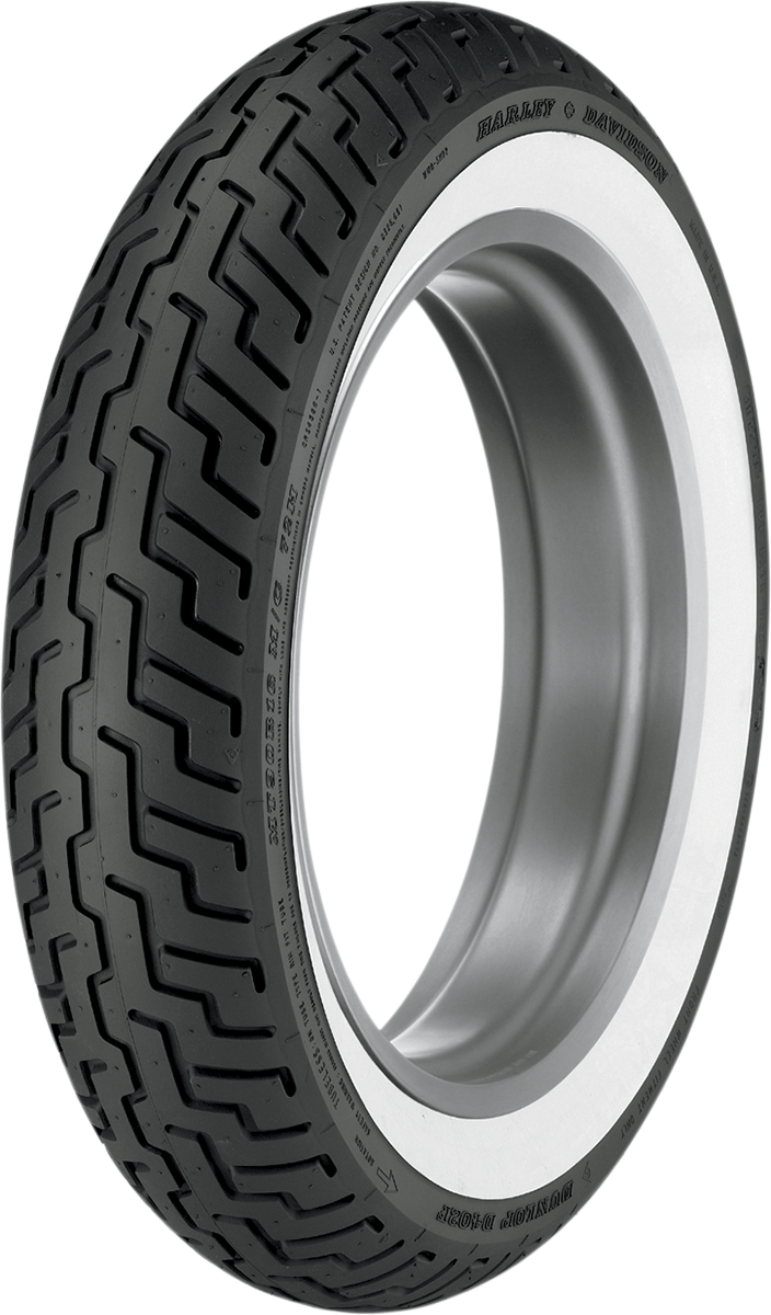 DUNLOP Tire - D402 - Front - MT90-16 - Wide Whitewall - 72H 45006380 - Cycle City Outdoors