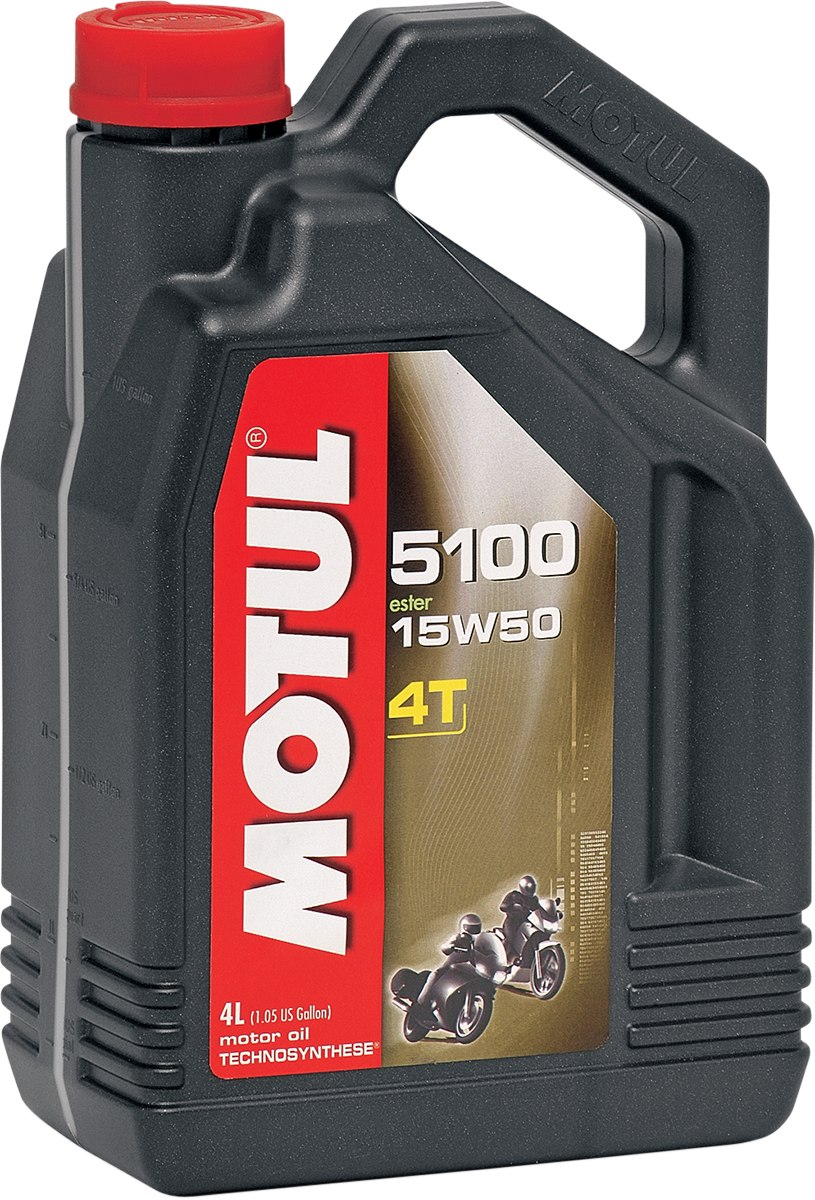 MOTUL 5100 4T Synthetic Blend Oil - 15W-50 - 4L 104083