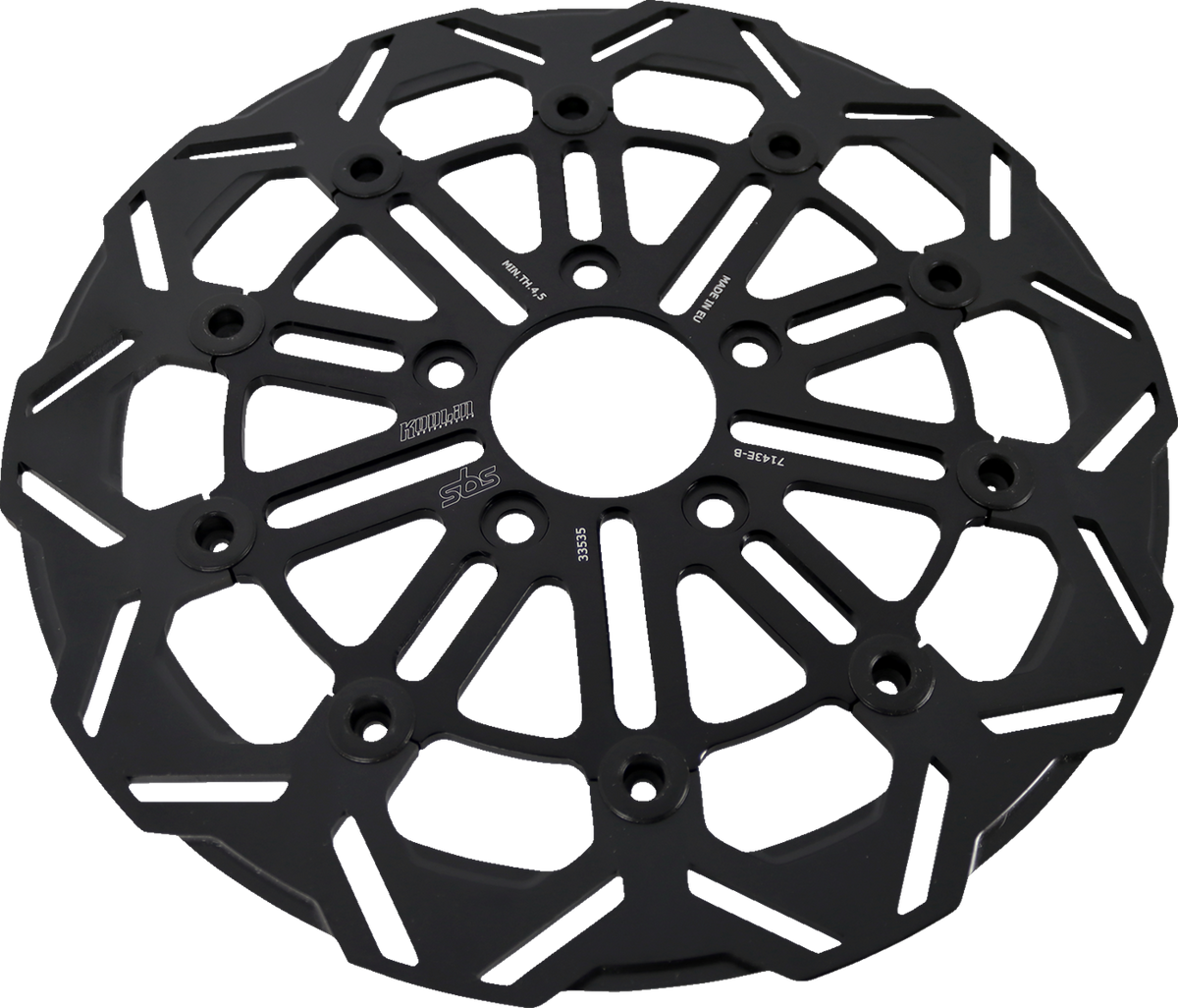 SBS Brake Rotor Designed by Kodlin, Front - 7143E-B (Harley-Davidson 2006–2025)