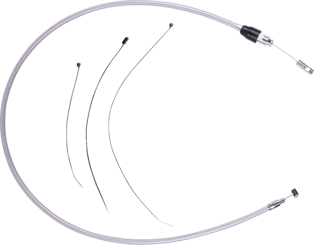DRAG SPECIALTIES Quick Connect Clutch Cable - Upper - Stainless Steel 5323808HE