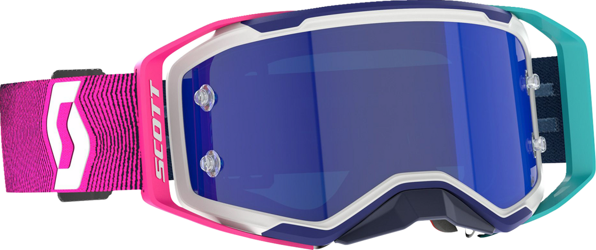 SCOTT Prospect 2.0 AMP Goggle - Stealth Blue/Radiant Pink - Blue Chrome 421478-7906349