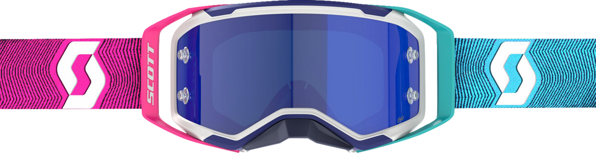 SCOTT Prospect 2.0 AMP Goggle - Stealth Blue/Radiant Pink - Blue Chrome 421478-7906349