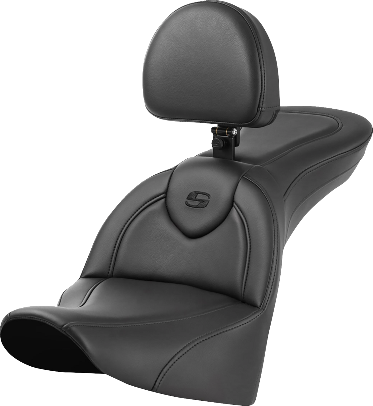SADDLEMEN Roadsofa* Seat - with Backrest - Plain 818-33-187BR