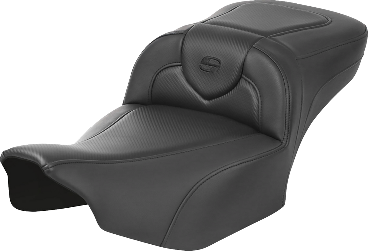 SADDLEMEN Roadsofa* Extended Reach Seat - without Backrest - Carbon Fiber - FLTR/FLHX '23-'24 823-07-18600