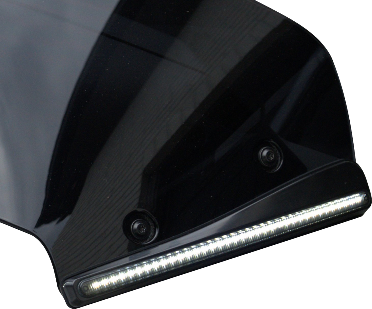 CUSTOM DYNAMICS Windshield Trim - LED - Turn Signal - Black - Smoke Lens CD-RG23-SWT-B