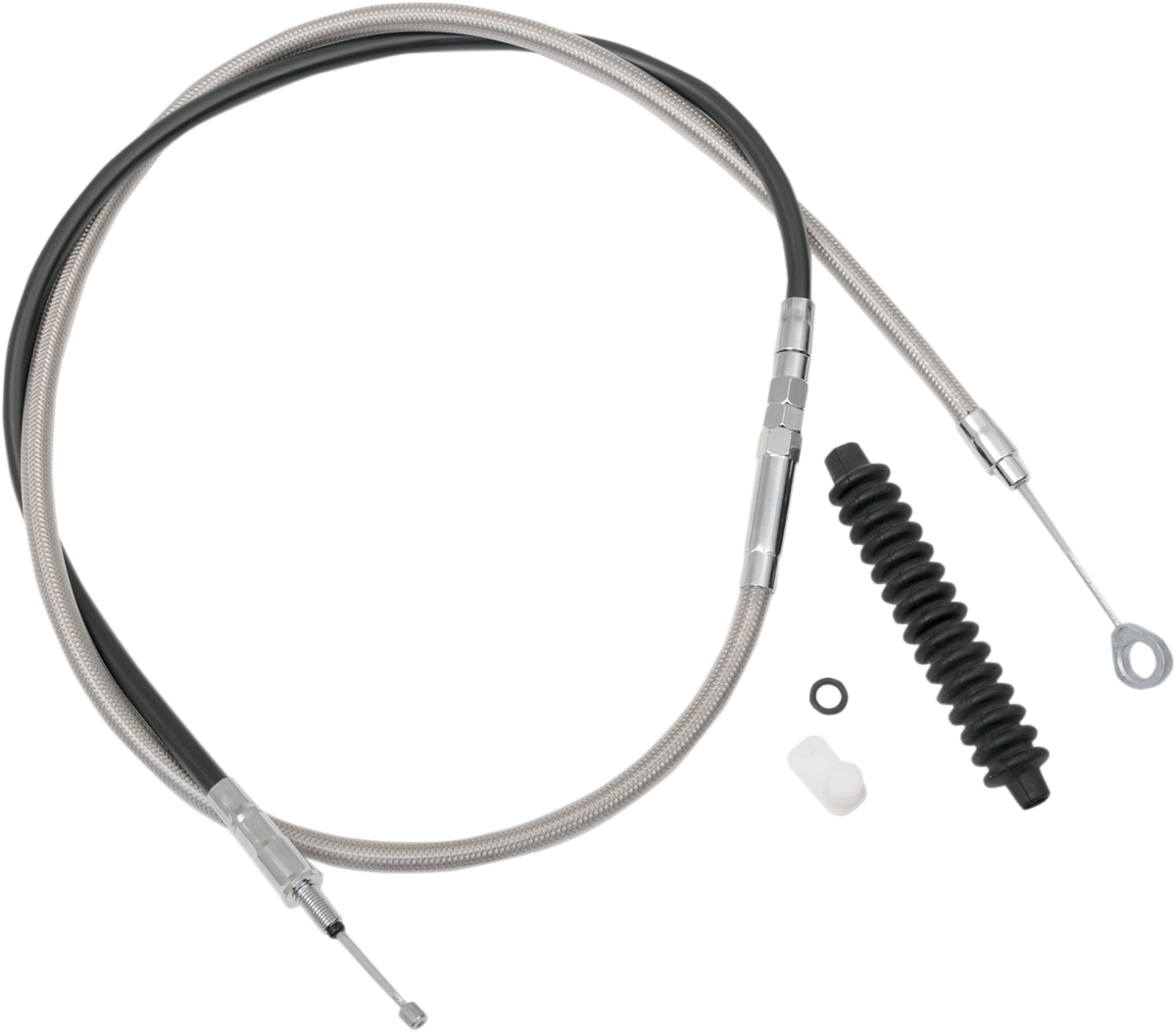 DRAG SPECIALTIES High-Efficiency Braided Stainless Steel Clutch Cable 5322405HE