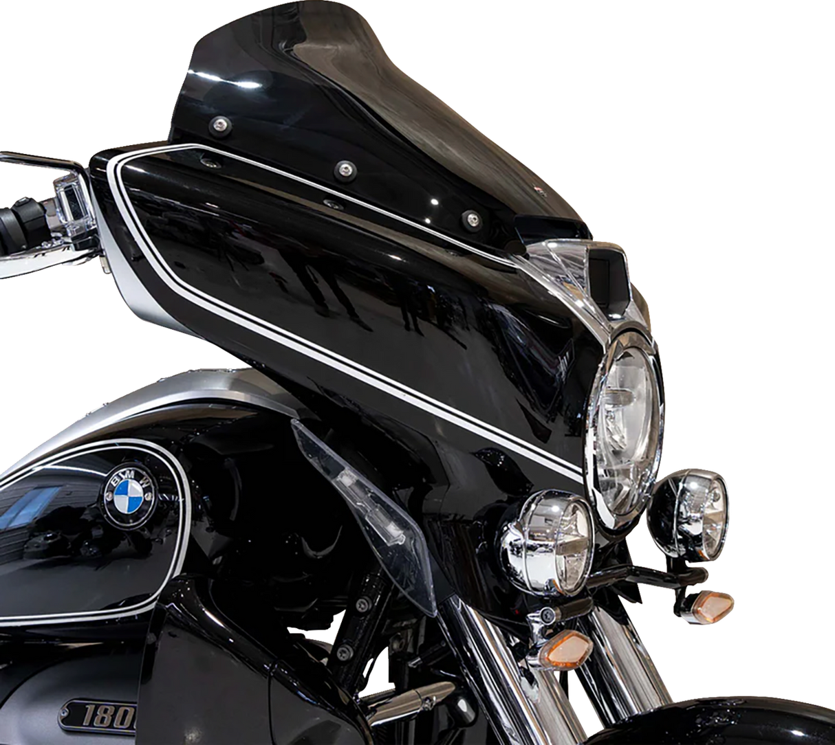KLOCK WERKS Flare* Windshield - 14-1/2" - Dark Smoke - BMW KWW-06-0608-DS