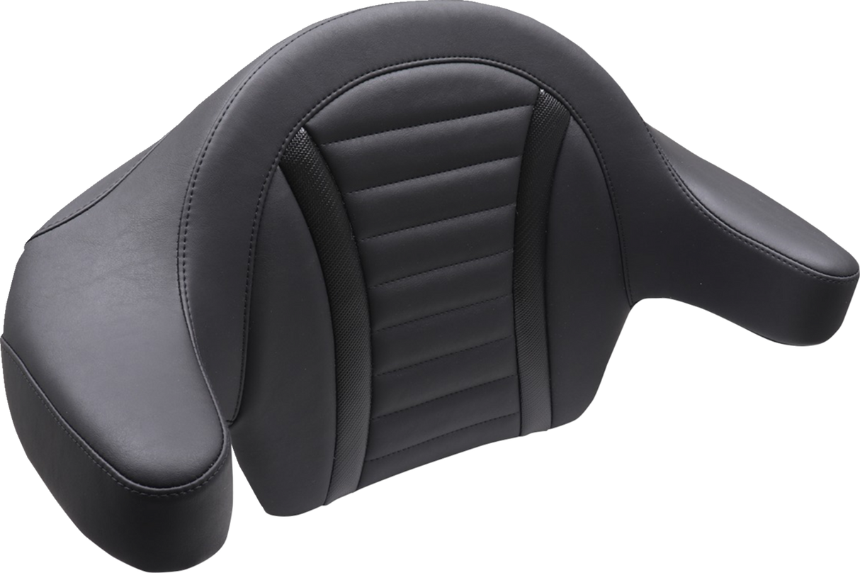 MUSTANG Deluxe Extended Passenger Arm Backrest - Black - Touring 88403