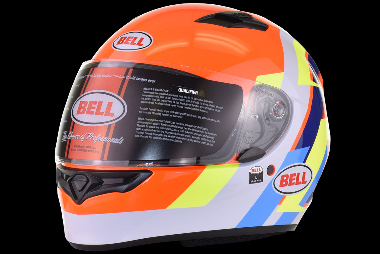 Bell Qualifier Vibe Orange/Blue Large