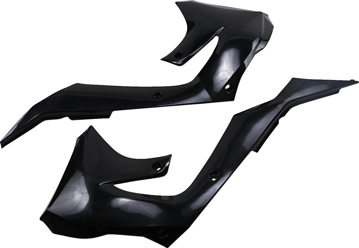 Cycra 1CYC-1871-12 Powerflow Shrouds - Black - Kawasaki - KX '19-'23 | Off-Road