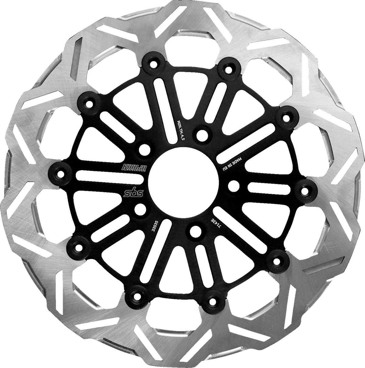 SBS Brake Rotor Designed by Kodlin, Front - 7143E-B (Harley-Davidson 2006–2025)
