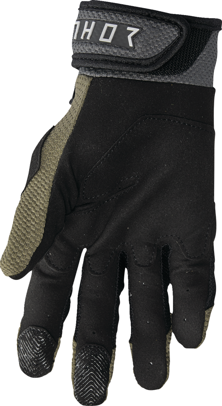 THOR Terrain Gloves - Army/Charcoal - Large 3330-8252