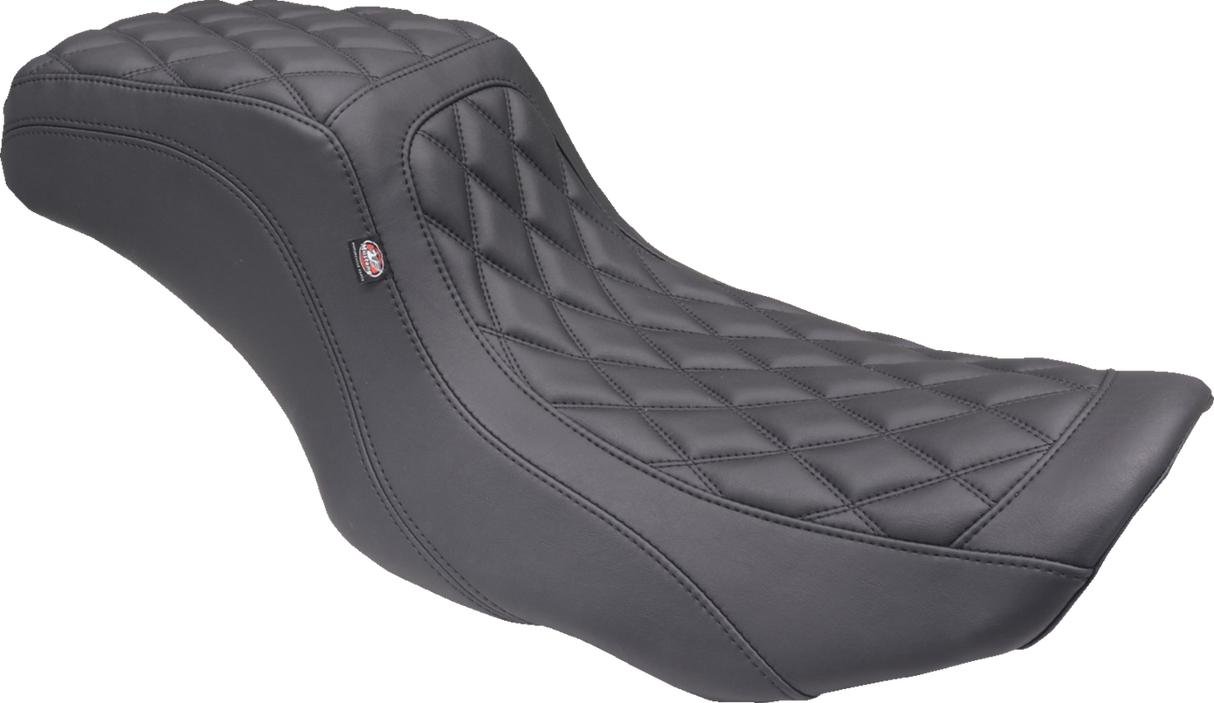 MUSTANG One Piece 2-Up Squareback Seat - Double Diamond - Black Stitch 88415