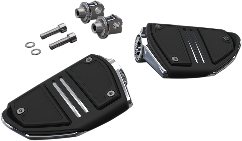 Ciro Twin Rail Footpeg - With Mount - Chrome 61405 - Cycle City Outdoors