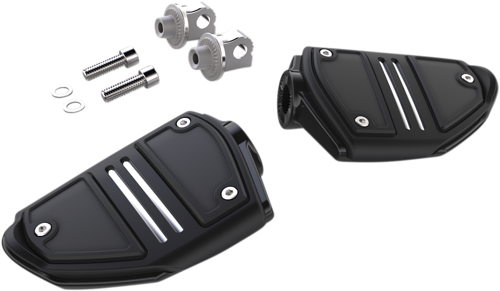 Ciro Twin Rail Footpeg - With Mount - Black 61425 - Cycle City Outdoors