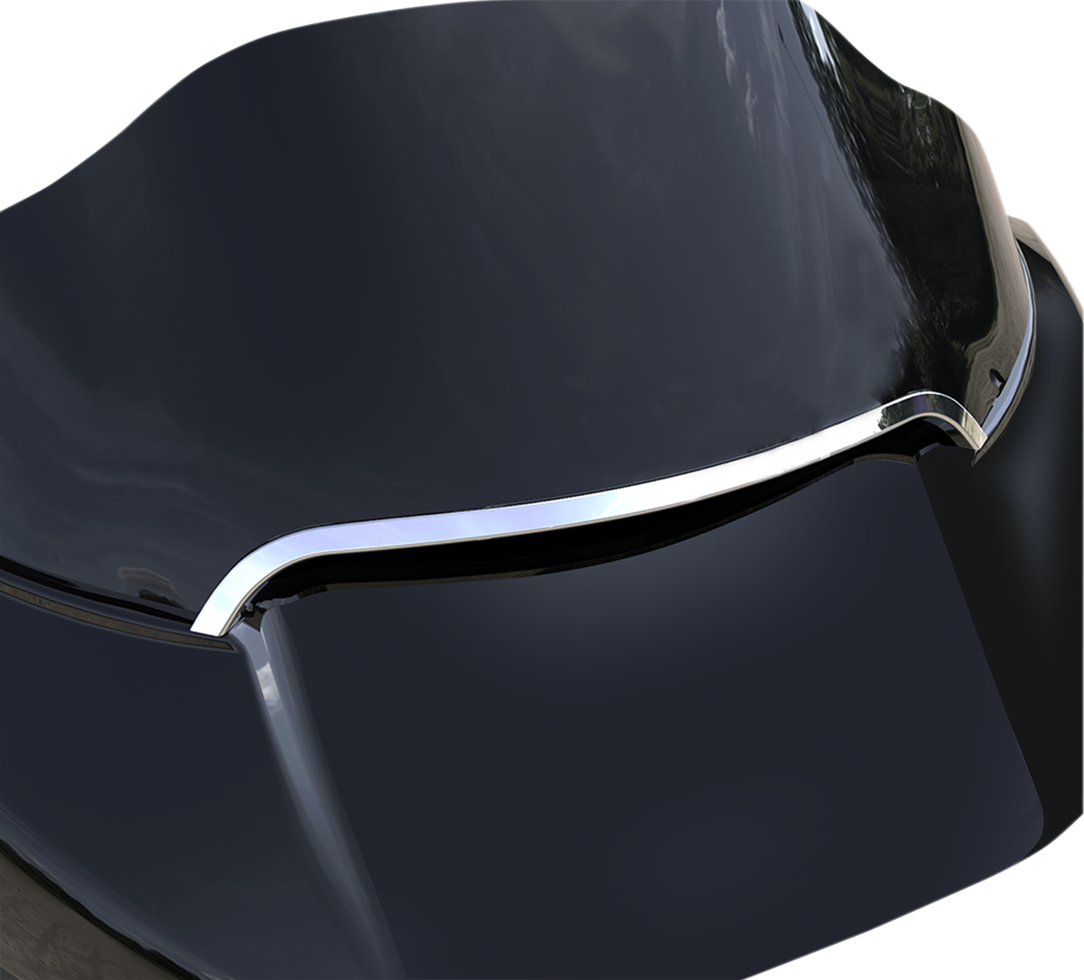 Ciro Windshield Center Light Trim - Chrome 11052 - Cycle City Outdoors