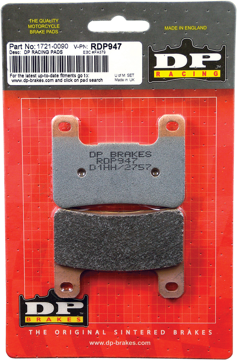 DP BRAKES RDP Racing Brake Pads - Kawasaki/Suzuki RDP947 - Cycle City Outdoors
