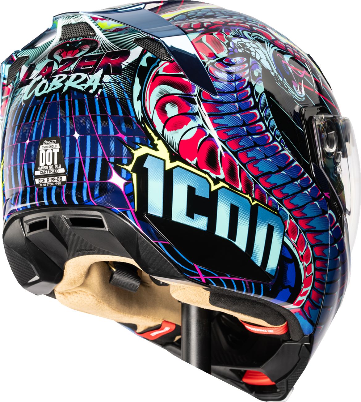 ICON Threshold™ Modular Helmet - Synthwave Lazer Cobra