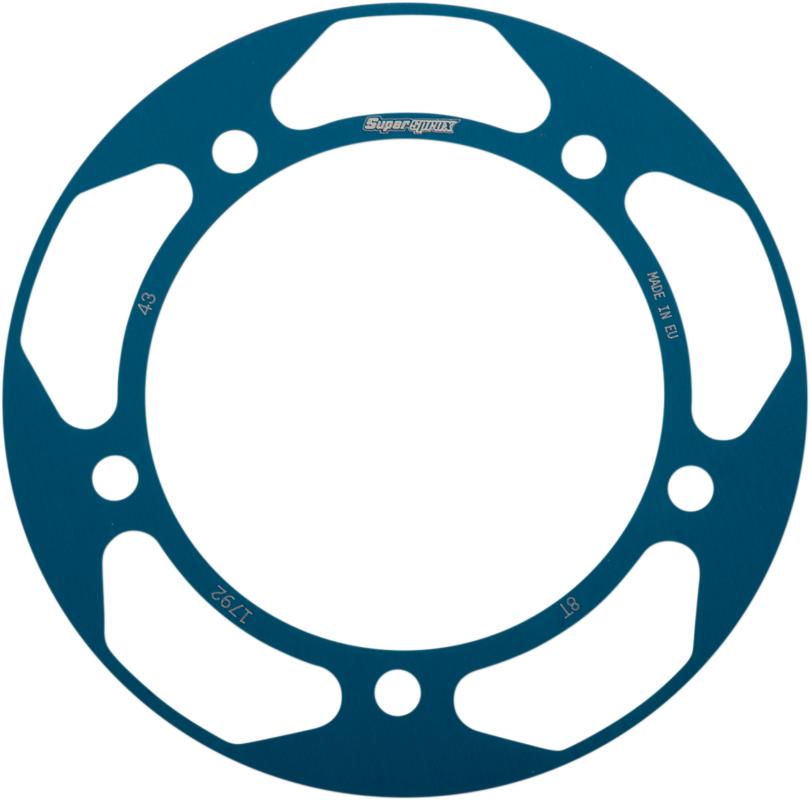 SUPERSPROX Edge Rear Sprocket Insert - Blue - 43 Tooth RACD-1792-43-BLU