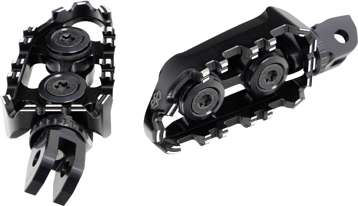 GILLES TOOLING Tech-X Enduro Footpeg - Driver - Black RGK-500-UF35-SET-B