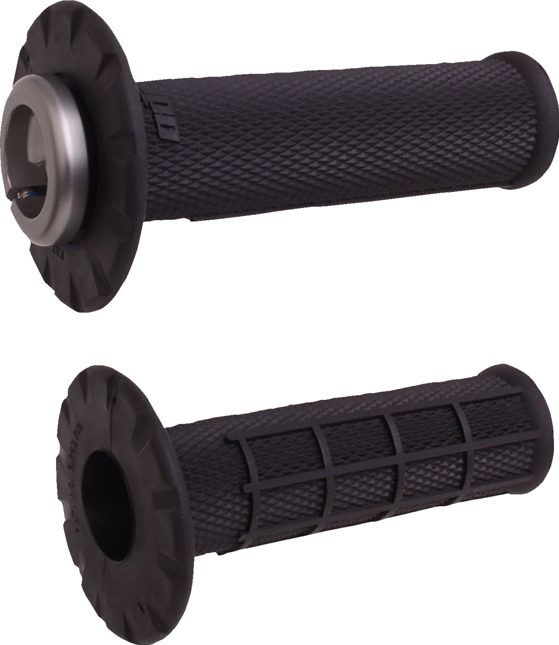 ODI Universal Lock-On Half Waffle Grips - Black/Black H21UHWB