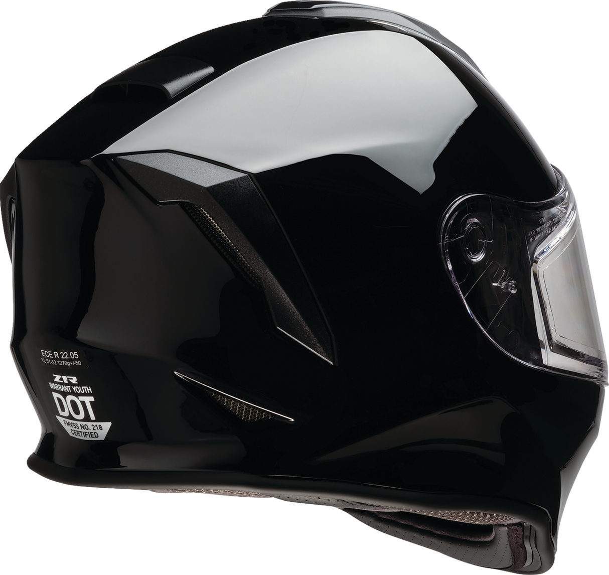 Z1R Youth Warrant Snow Helmet - Black - Large 0122-0143