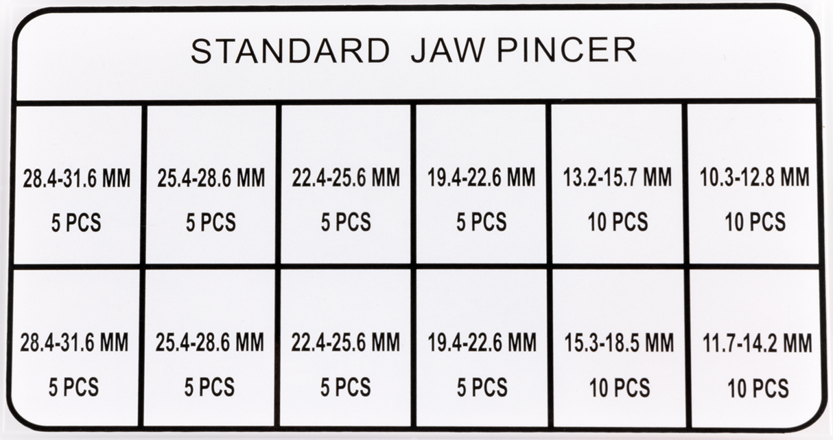 MOOSE OFFROAD Ear Clamp with Jaw Pincer - Assortment - Kit T03-6243K