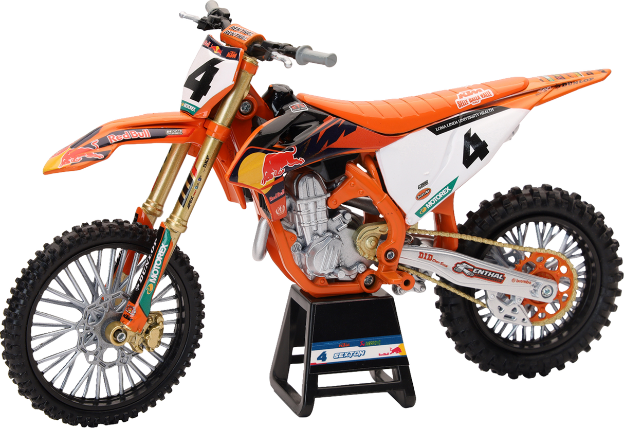 NEW RAY TOYS Red Bull KTM 450 SX-F - Chase Sexton #4 - 1:12 Scale 58473