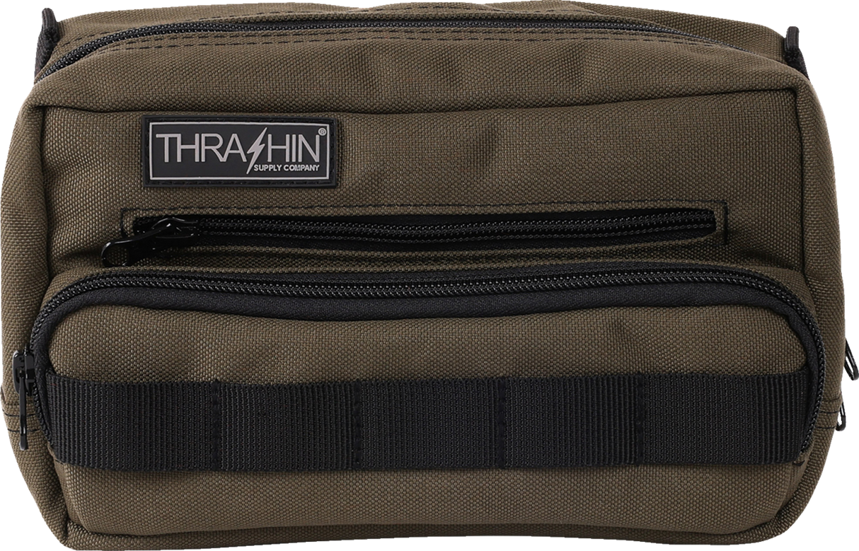 THRASHIN SUPPLY CO. Handlebar Bag Plus - Green THB-0010