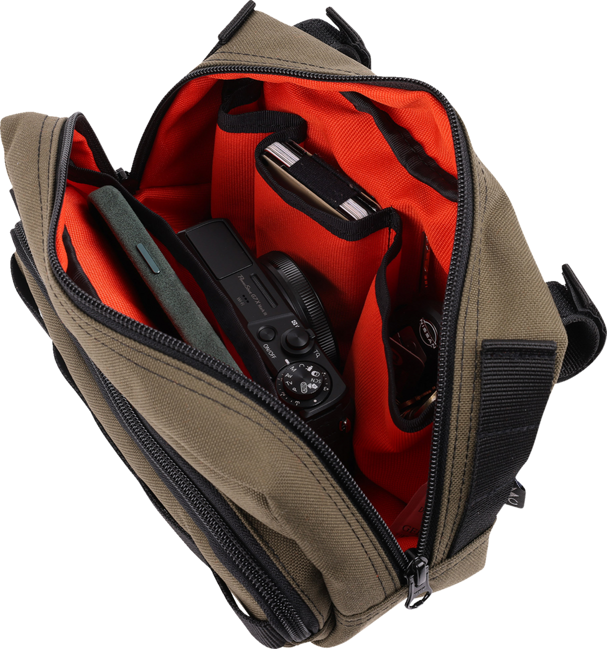 THRASHIN SUPPLY CO. Handlebar Bag Plus - Green THB-0010