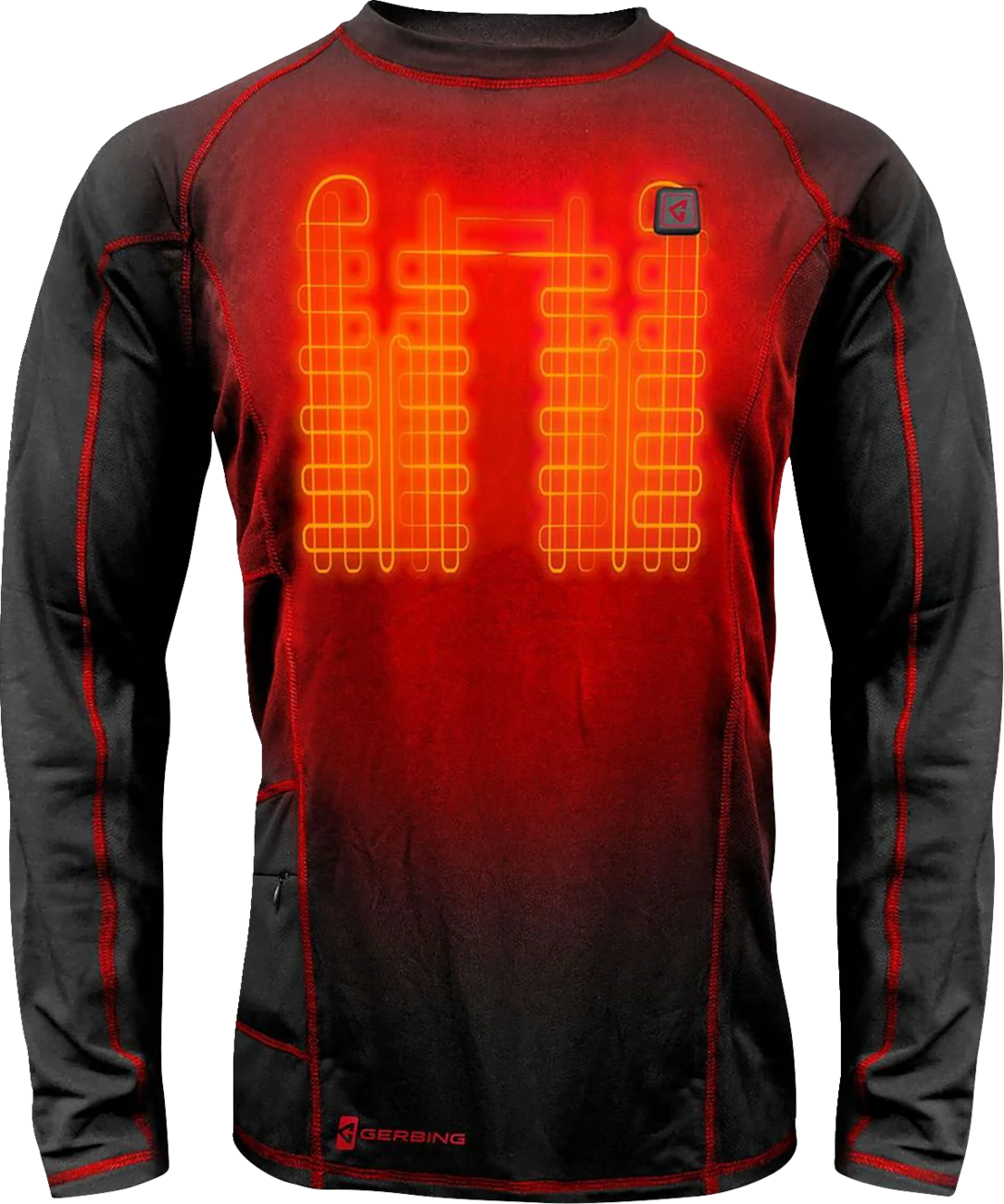GERBING HEATED CLOTHING 7 V Heated Base Layer Shirt - 3XL GER-BLS-7V-M-BLK-3XL