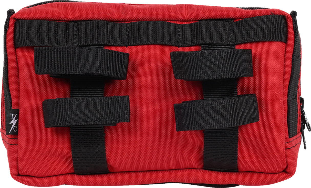 THRASHIN SUPPLY CO. Handlebar Bag Plus - Red THB-0017