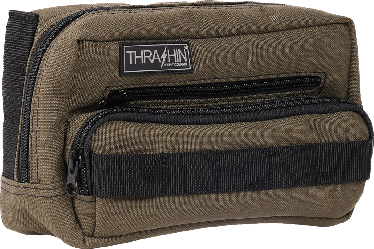 THRASHIN SUPPLY CO. Handlebar Bag Plus - Green THB-0010