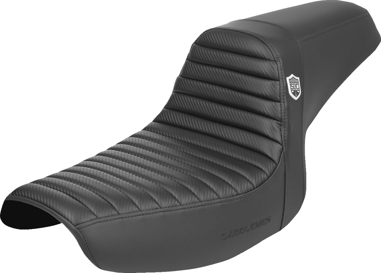 SADDLEMEN Pro Series SDC Performance Seat SC88209T - Tuck-n-Roll/Carbon Fiber - Gripper - FXR '86-'94