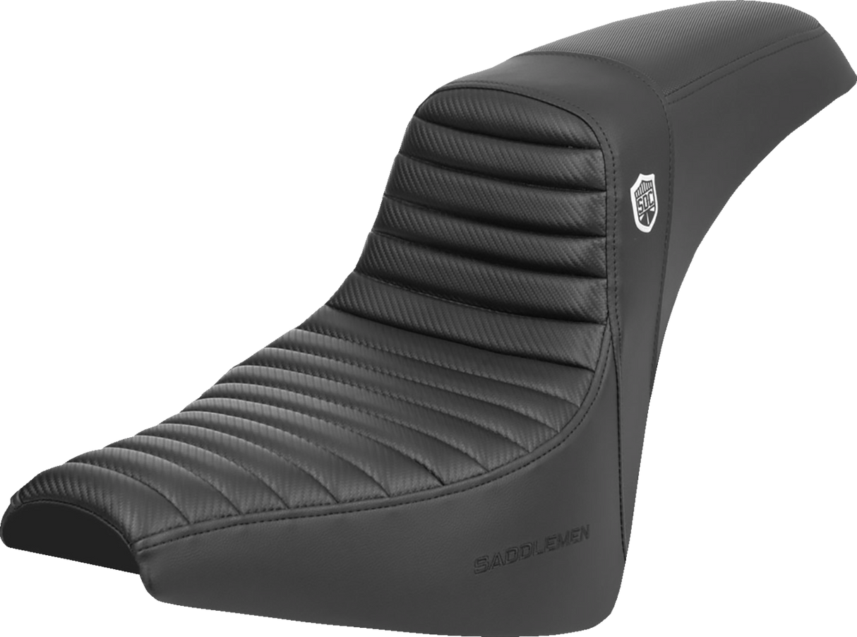 SADDLEMEN Pro Series SDC Performance Seat - Tuck-n-Roll/Carbon Fiber - Gripper - FX '18-'24 SC81830T